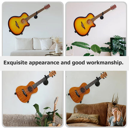 Wall Mounted Guitar Hanger Split Type for Guitar Studio Space Saving Secure Hold