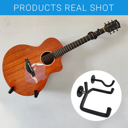 Wall Mounted Guitar Hanger Split Type for Guitar Studio Space Saving Secure Hold