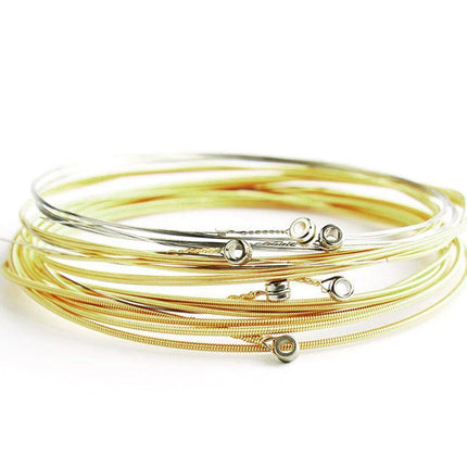 Acoustic Music Guitar Strings Steel Premium Light Universal 6 Pcs Sent Free Pick - Aimall