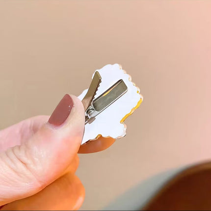 Acrylic Duckbill Hair Clip Korean Style Cute Bow Barrette Pin Set