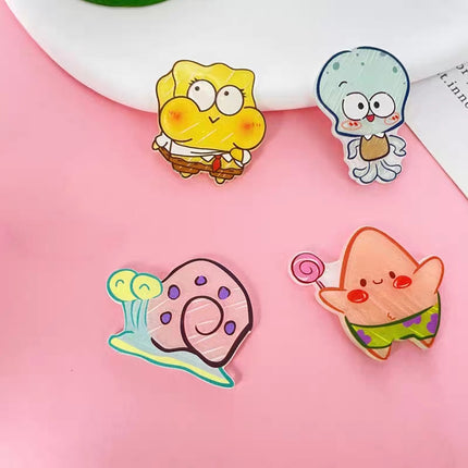 Acrylic Duckbill Hair Clip Korean Style Cute Bow Barrette Pin Set
