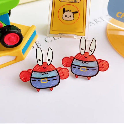 Acrylic Duckbill Hair Clip Korean Style Cute Bow Barrette Pin Set