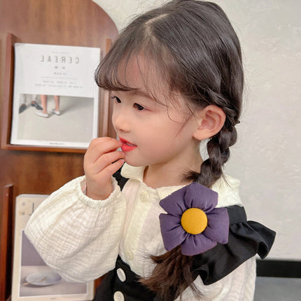 Lovely Sunflower Hair Rope Flower Headband High Ponytail Holder Hair