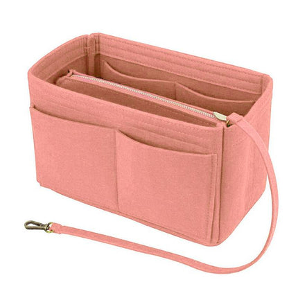 Felt Handbag Organizer Insert with Multiple Pockets for Tote and Purse