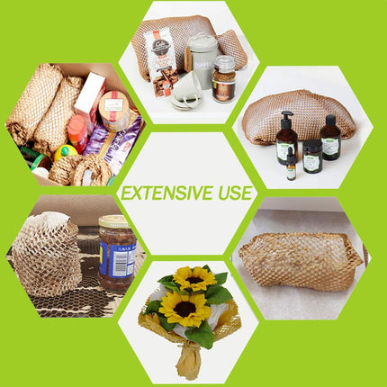 Honeycomb Kraft Paper Wrap Roll Brown Packaging Cushioning 30cm or 50cm