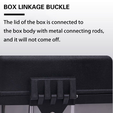 Stainless Steel Toolbox Plastic Storage Box Portable Car Hardware Organizer Case