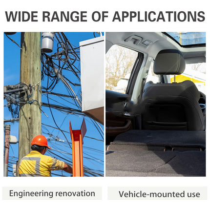 Stainless Steel Toolbox Plastic Storage Box Portable Car Hardware Organizer Case