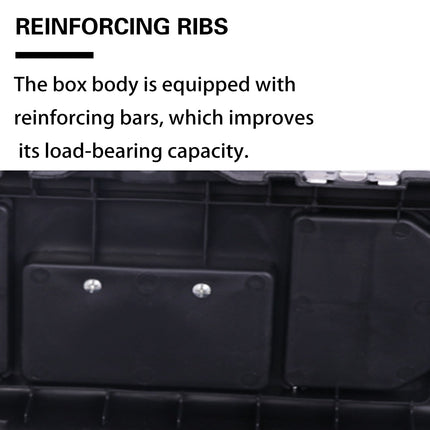 Stainless Steel Toolbox Plastic Storage Box Portable Car Hardware Organizer Case