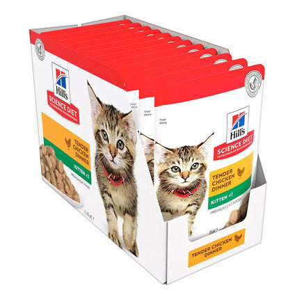Hill  Science Diet Kitten Chicken Cat Food Pouches  Balanced Nutrition 85gX12