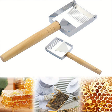 Stainless Steel Honey Scraper Uncapping Fork Beekeeping Tool 17 Tine