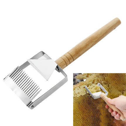 Stainless Steel Honey Scraper Uncapping Fork Beekeeping Tool 17 Tine