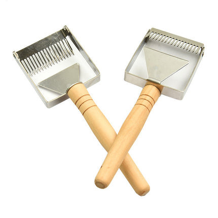 Stainless Steel Honey Scraper Uncapping Fork Beekeeping Tool 17 Tine
