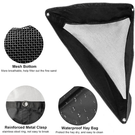 Horse Hay Feeder Bag Triangular Dry Straw Feeding Bag For Stable Farm Livestock