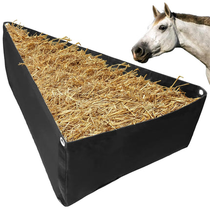 Horse Hay Feeder Bag Triangular Dry Straw Feeding Bag For Stable Farm Livestock