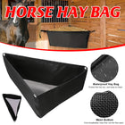 Horse Hay Feeder Bag Triangular Dry Straw Feeding Bag For Stable Farm Livestock