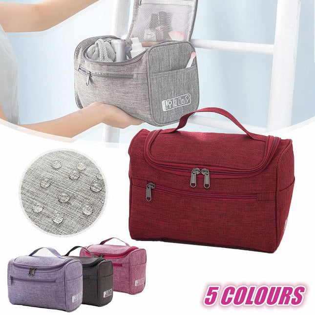 Womens Cosmetic Bag Make Up Case Travel Toiletry Wash Organiser Vanity Nail Box - Aimall