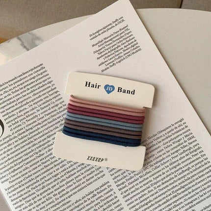 Hair Accessories High Elastic Two-color Cross Hair Rope Rubber Band Hair Ring AU - Aimall