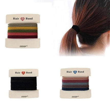 Hair Accessories High Elastic Two-color Cross Hair Rope Rubber Band Hair Ring AU - Aimall