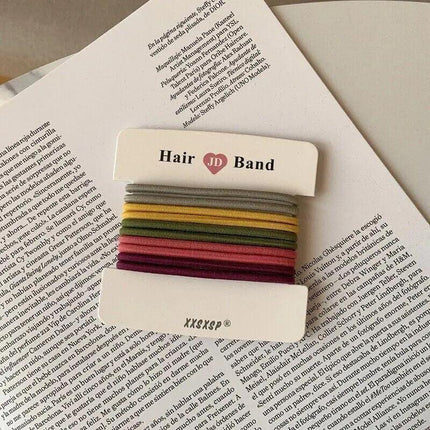 Hair Accessories High Elastic Two-color Cross Hair Rope Rubber Band Hair Ring AU - Aimall