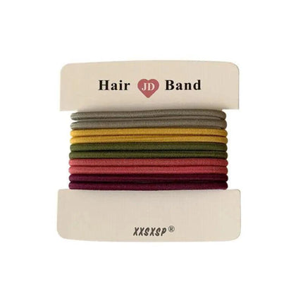 Hair Accessories High Elastic Two-color Cross Hair Rope Rubber Band Hair Ring AU - Aimall