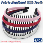 4pcs Headband with Teeth Non Slip Hairband for Women Hair Accessories Holder
