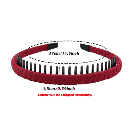 4pcs Headband with Teeth Non Slip Hairband for Women Hair Accessories Holder