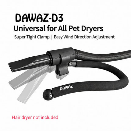 Hands-Free Hair Dryer Neck Holder - Universal Grooming Bracket, Bracket Only