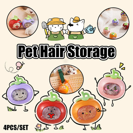 Pet Hair Storage Organizer Transparent Dustproof for Cats Dogs Grooming Decor