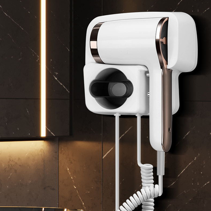 Hair Dryer Wall Mounted Electric Household Hair Dryer Blow Dryer With Holder