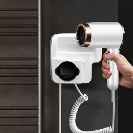 Hair Dryer Wall Mounted Electric Household Hair Dryer Blow Dryer With Holder