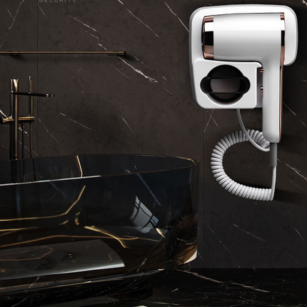 Hair Dryer Wall Mounted Electric Household Hair Dryer Blow Dryer With Holder