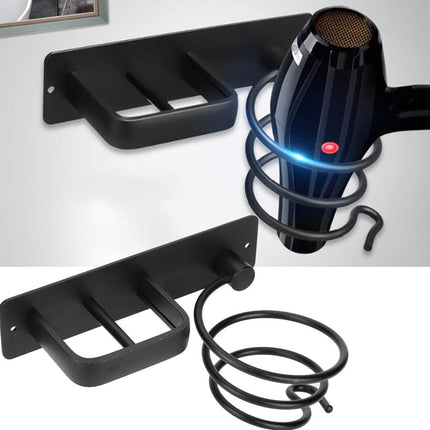 Wall Mounted Hair Dryer Holder Bathroom Hair Straightener Storage Rack Home Use
