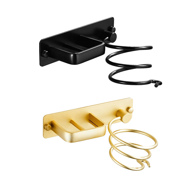 Wall Mounted Hair Dryer Holder Bathroom Hair Straightener Storage Rack Home Use