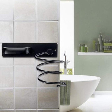 Wall Mounted Hair Dryer Holder Bathroom Hair Straightener Storage Rack Home Use