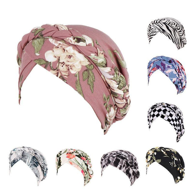 Women'S Comfort Cap Floral Pattern Chemo Head Coverings - Aimall