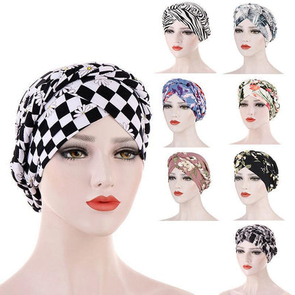 Women'S Comfort Cap Floral Pattern Chemo Head Coverings - Aimall