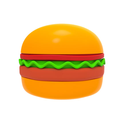 Portable Pet Feeding Bowl Hamburger Shaped Bowl for Dogs Cats Durable Adjustable