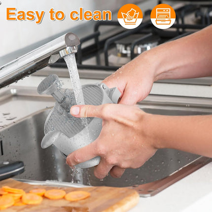 Manual Non-Stick Coating Flip-Top Patty Hamburge Press Easy Clean Durable