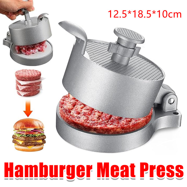 Manual Non-Stick Coating Flip-Top Patty Hamburge Press Easy Clean Durable