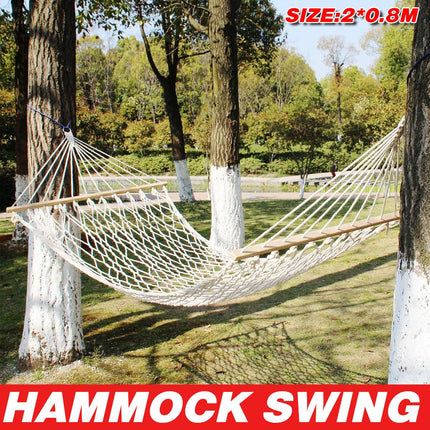 Camping Hammock Swing Bed Outdoor Indoor Rope Hammock Hanging Swing Chair