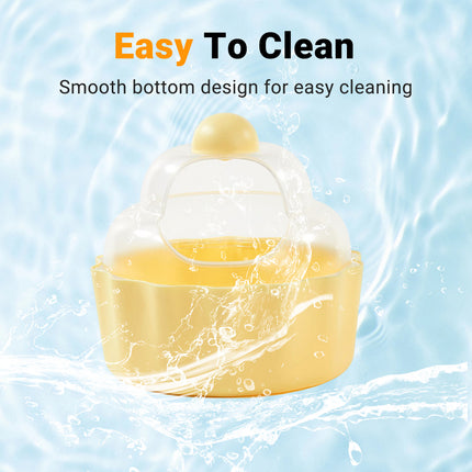 Hamster Bathroom Basin Non Toxic Anti Slip Base Easy to Clean for Hamster Use