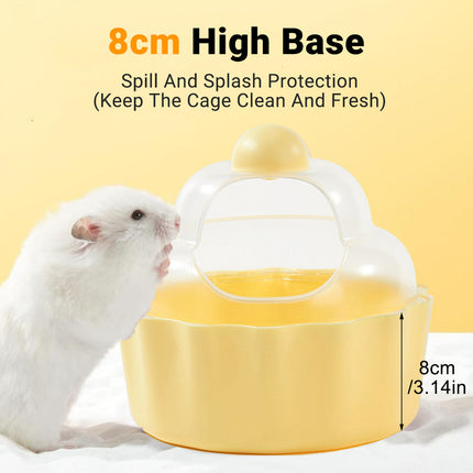 Hamster Bathroom Basin Non Toxic Anti Slip Base Easy to Clean for Hamster Use