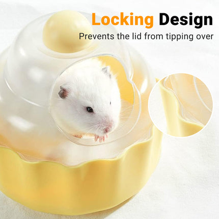 Hamster Bathroom Basin Non Toxic Anti Slip Base Easy to Clean for Hamster Use