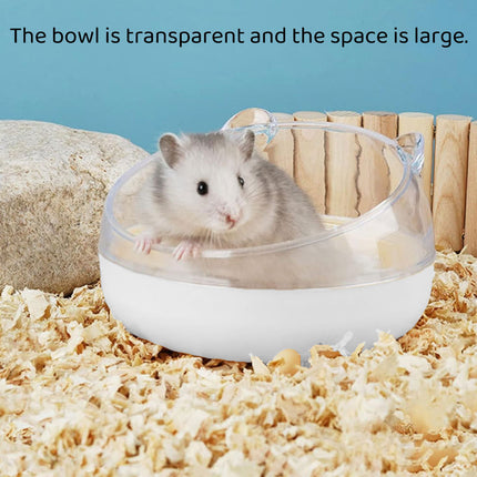 Hamster Food Bowl Pet Feeder Food Basin Small Animals Rabbit Guinea Pig Pet Bowl