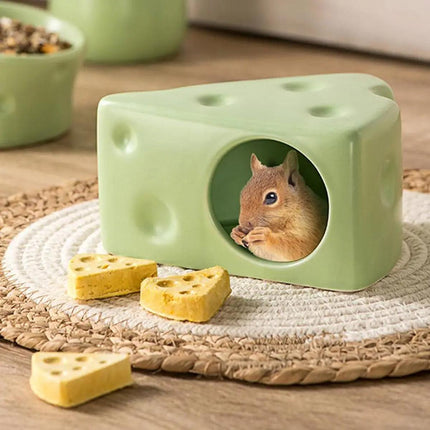Hamster Ceramic Nest Sleeping House Pet Nest Cozy Ceramic Sleeping Room for Pet