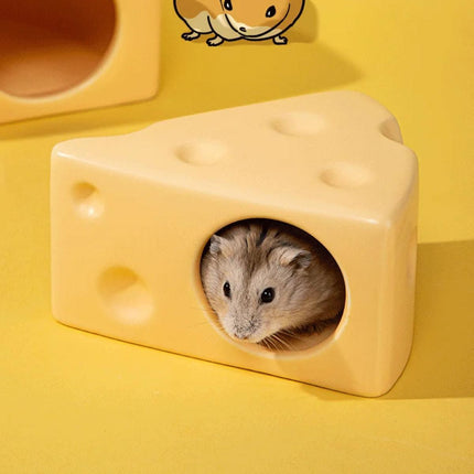 Hamster Ceramic Nest Sleeping House Pet Nest Cozy Ceramic Sleeping Room for Pet