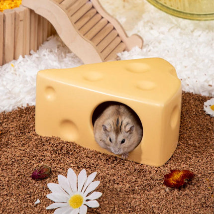 Hamster Ceramic Nest Sleeping House Pet Nest Cozy Ceramic Sleeping Room for Pet