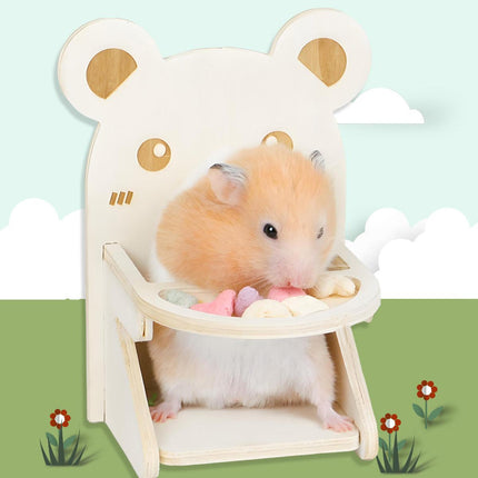 Hamster Critter Dining Chair Food Table Small Animal Feeding Table and Chair Set