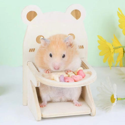 Hamster Critter Dining Chair Food Table Small Animal Feeding Table and Chair Set