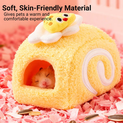 Hamster Cotton Nest Warm Cozy for Small Pets Winter Sleeping Bed Soft Washable